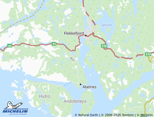 MICHELIN-Landkarte Fjellsæ - ViaMichelin