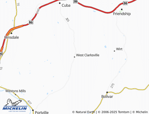 MICHELIN-Landkarte West Clarksville - ViaMichelin