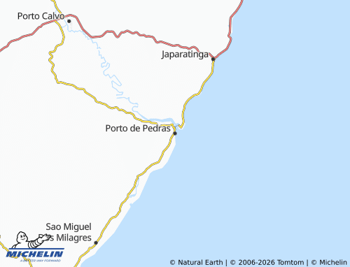 Mapa MICHELIN Porto de Pedras - ViaMichelin