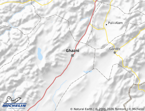 Mappa MICHELIN Ghazni - ViaMichelin