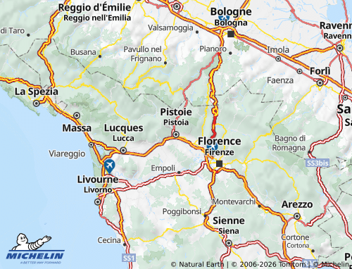Kaart MICHELIN Pistoia - ViaMichelin