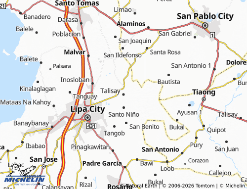 MICHELIN Talisay map - ViaMichelin
