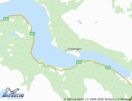 MICHELIN Gratangen map - ViaMichelin
