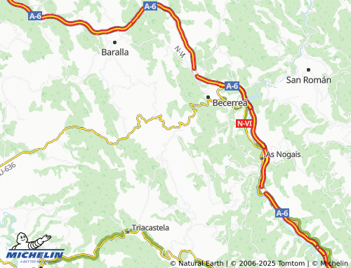 MICHELIN Armesto (San Román) map - ViaMichelin