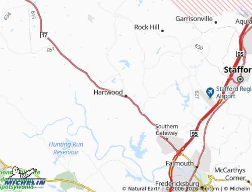 Carte MICHELIN Hartwood - ViaMichelin