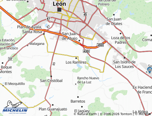 Mappa MICHELIN Los Ramírez - ViaMichelin