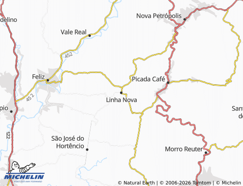 Mapa MICHELIN Linha Nova - ViaMichelin