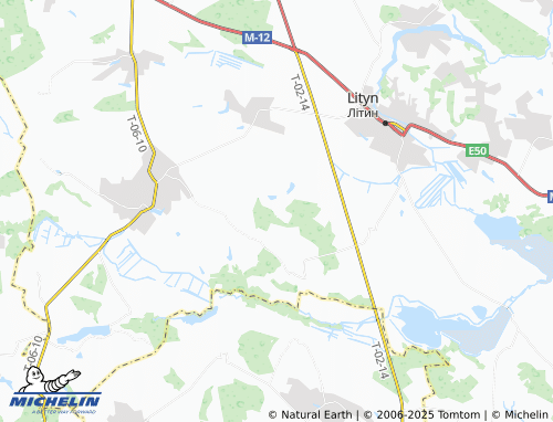 MICHELIN Ukrainka map - ViaMichelin