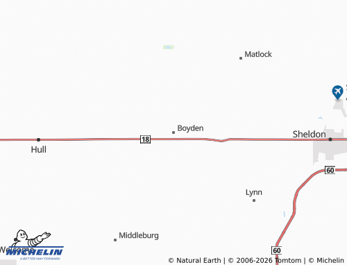 Mappa MICHELIN Boyden - ViaMichelin