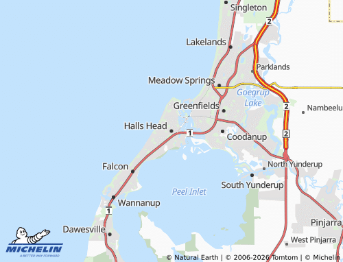 Mapa MICHELIN Halls Head - ViaMichelin
