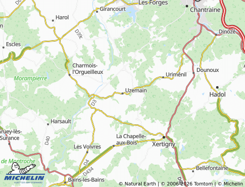 Mappa MICHELIN Uzemain - ViaMichelin