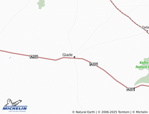 MICHELIN Giade map - ViaMichelin