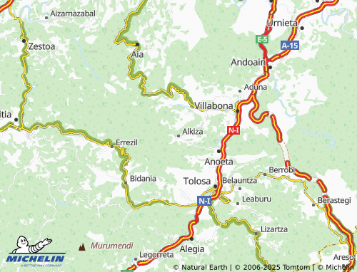 Mapa MICHELIN Alkiza - ViaMichelin