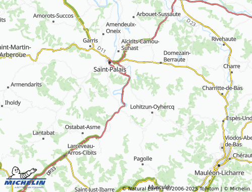MICHELIN-Landkarte Larribar-Sorhapuru - ViaMichelin