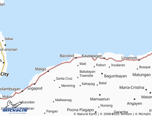 MICHELIN Bacolod map - ViaMichelin