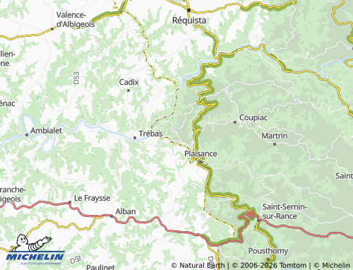 MICHELIN La Bastide-Solages map - ViaMichelin
