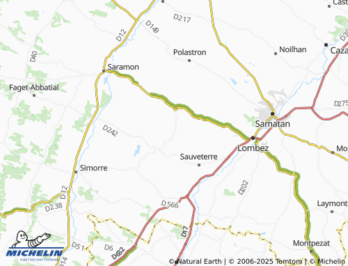 MICHELIN Gaujac map - ViaMichelin