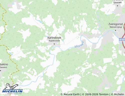Carte MICHELIN Ust'ye - ViaMichelin