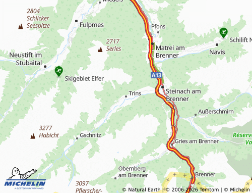 Mapa MICHELIN Trins - ViaMichelin
