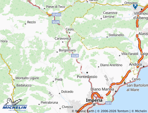 Mapa MICHELIN Chiusavecchia - ViaMichelin