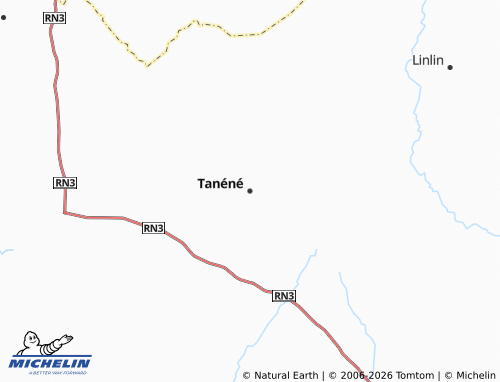 MICHELIN Tanéné map - ViaMichelin