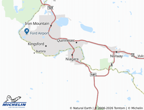 Kaart MICHELIN Niagara - ViaMichelin