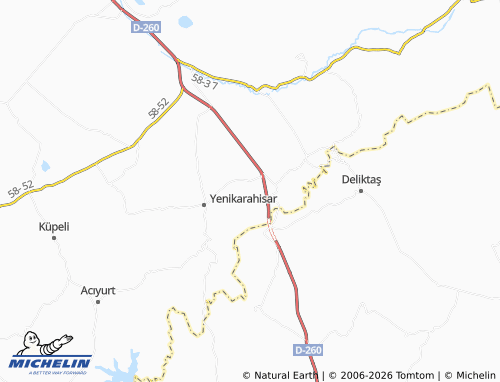 MICHELIN Yağdonduran map - ViaMichelin