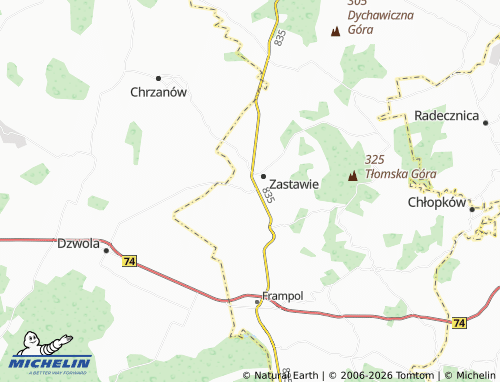 Mapa MICHELIN Goraj - ViaMichelin