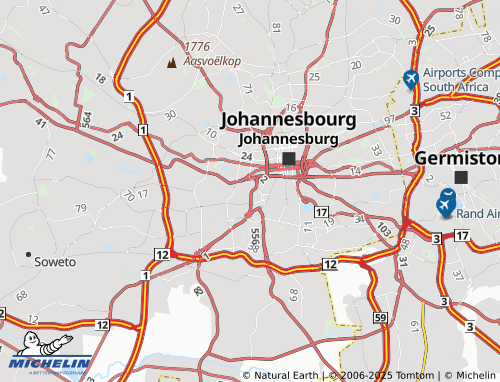 MICHELIN Crown City Extension 26 map - ViaMichelin