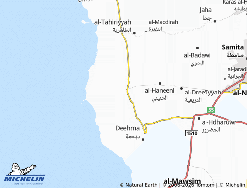 Carte MICHELIN al-Shanamara - ViaMichelin