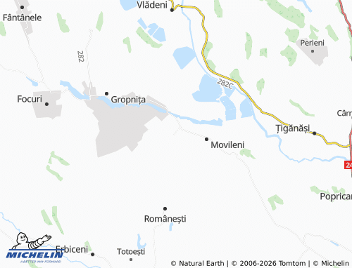 MICHELIN Potângeni map - ViaMichelin