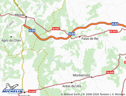MICHELIN San Ciprián map - ViaMichelin