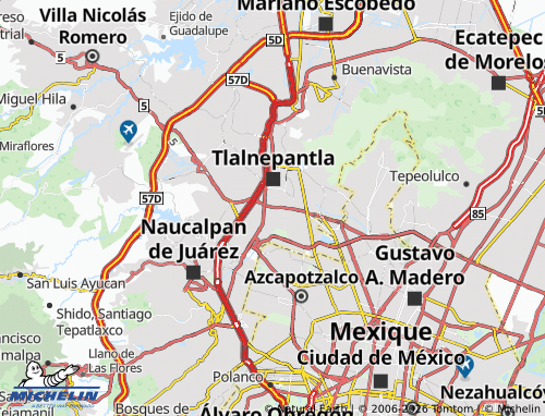 Carte MICHELIN Tlalcalli - ViaMichelin