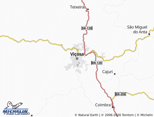 Carte MICHELIN Viçosa - ViaMichelin