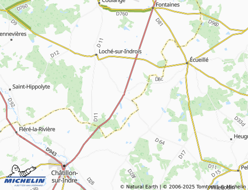 Carte MICHELIN Villedômain - ViaMichelin