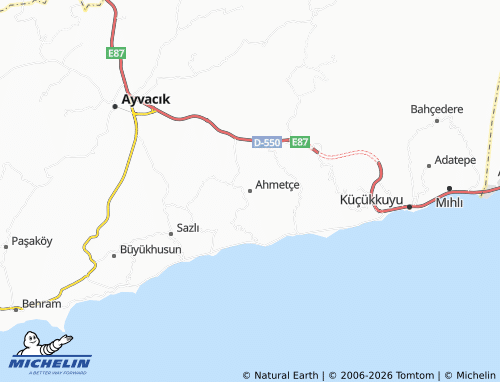 MICHELIN Ahmetçe map - ViaMichelin