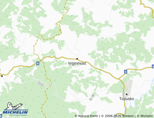 Mapa MICHELIN Vrginmost - ViaMichelin