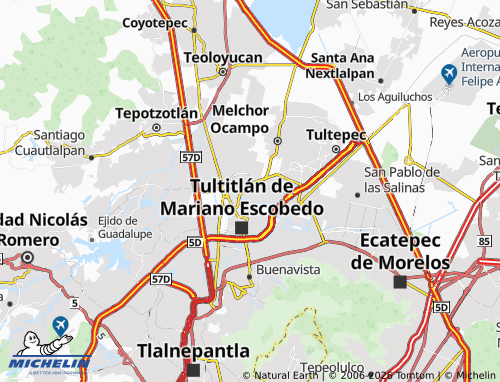 MICHELIN Villas de Cuautitlán map - ViaMichelin