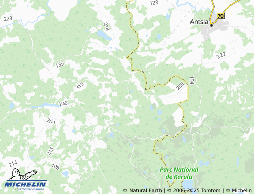 MICHELIN Valtina map - ViaMichelin