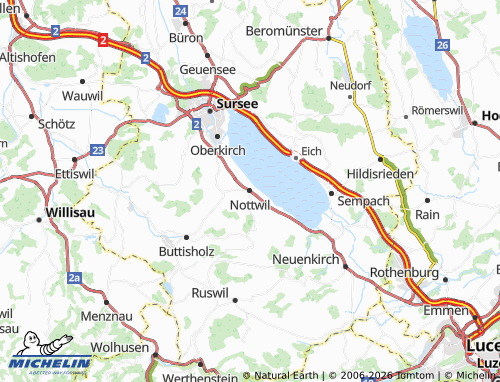 Mapa MICHELIN Nottwil - ViaMichelin