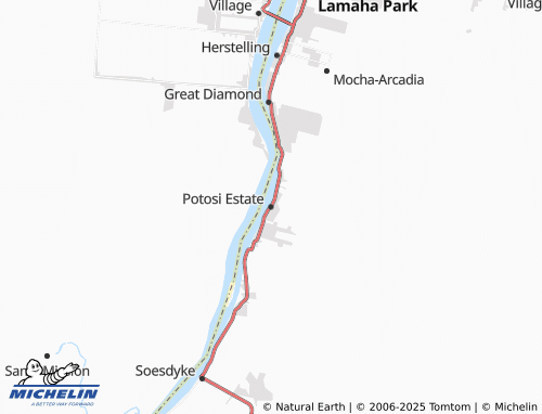 MICHELIN Potosi Estate map - ViaMichelin