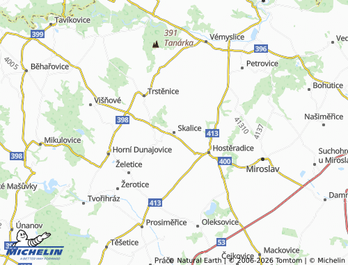 MICHELIN Skalice map - ViaMichelin