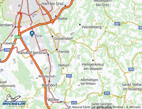 MICHELIN Gnaning-Dorf map - ViaMichelin