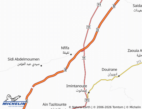 Mappa MICHELIN Nafeefah - ViaMichelin