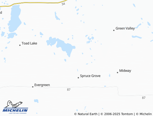 MICHELIN Wolf Lake map - ViaMichelin