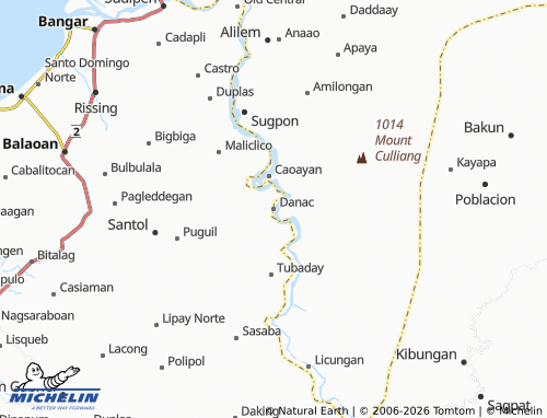 MICHELIN Danac map - ViaMichelin