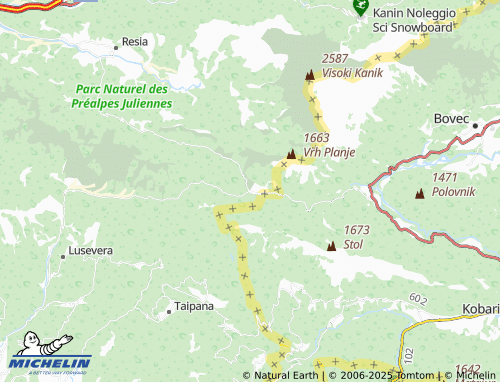 Carte MICHELIN Uccea - ViaMichelin