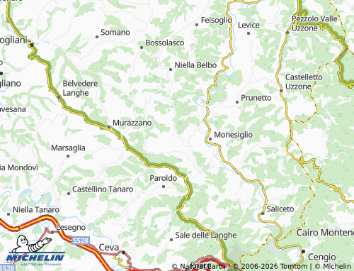 Kaart MICHELIN Mombarcaro - ViaMichelin