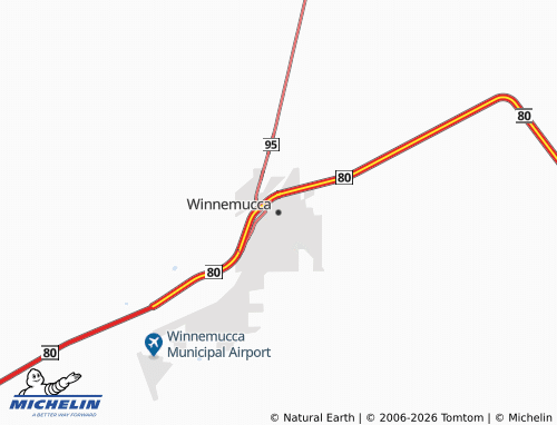Mapa MICHELIN Winnemucca - ViaMichelin