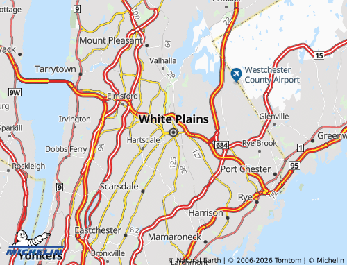 Mapa MICHELIN White Plains - ViaMichelin